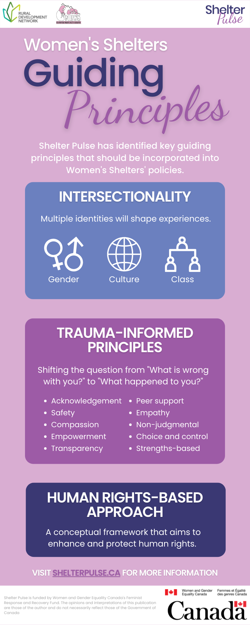 Shelter Pulse Guiding Principles